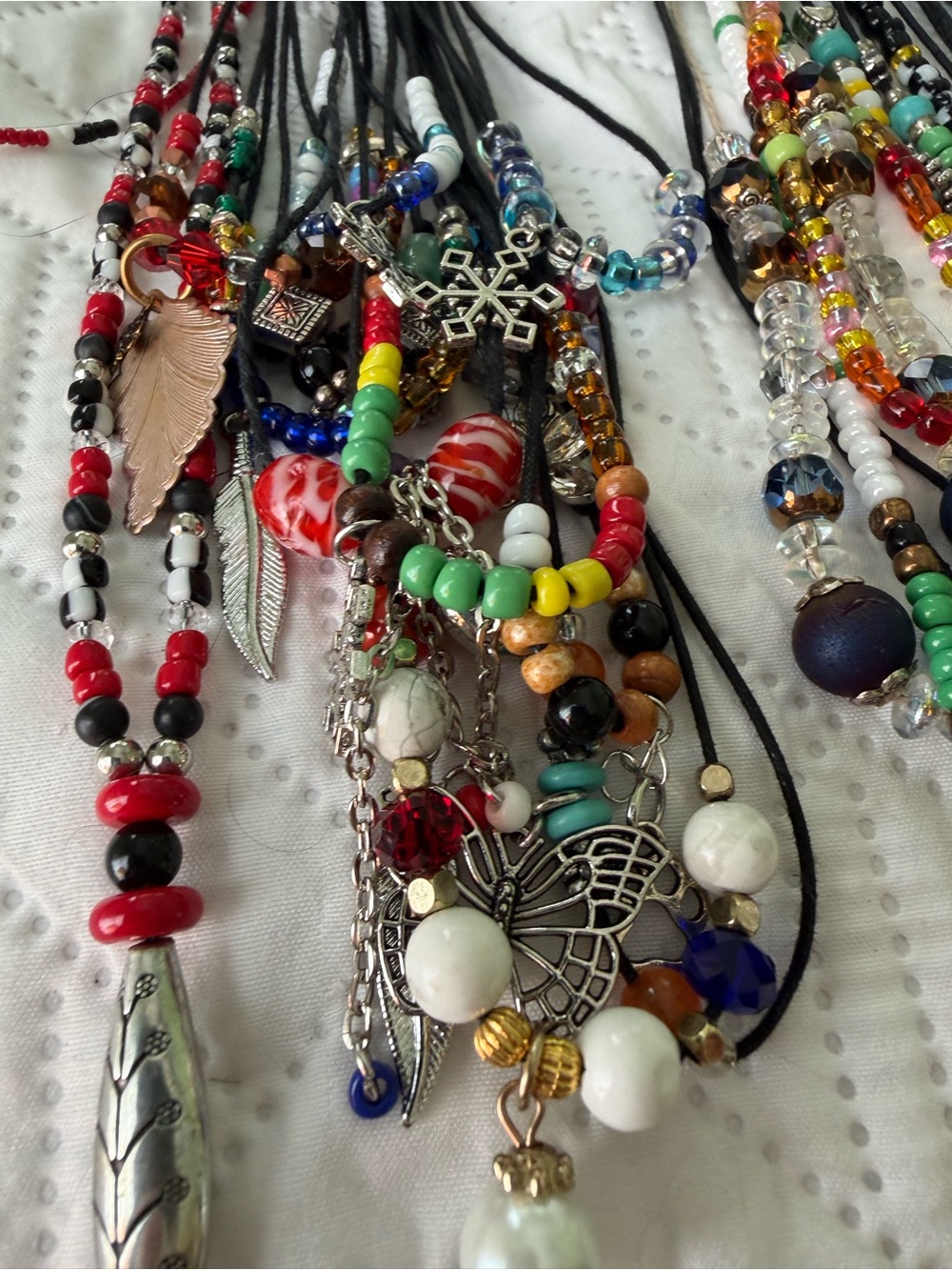 100+ Piece Lot Women's Glass, Natural Stone Hand Beaded Necklaces/Bracelets - Picture 10 of 16